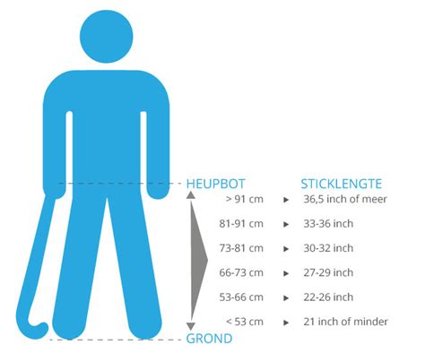 hockeystick maat meten